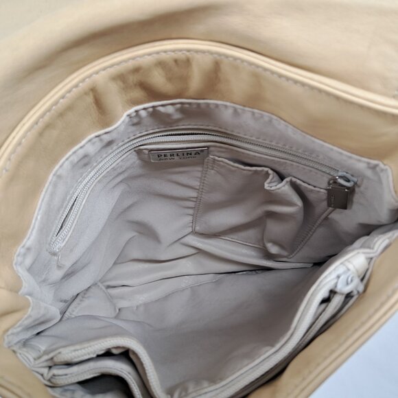 Perlina New York Soft Buttercup Yellow Messenger Purse Shoulder Bag - Picture 7 of 16